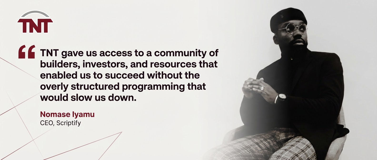Testimonial from Nomase Iyamu, CEO of Scriptify