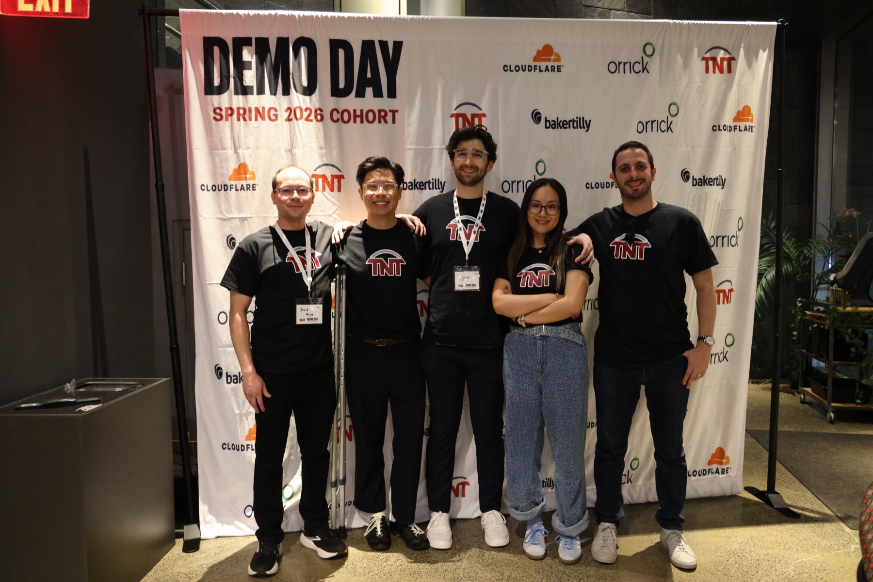 The TNT team at Demo Day, Spring 2026 cohort